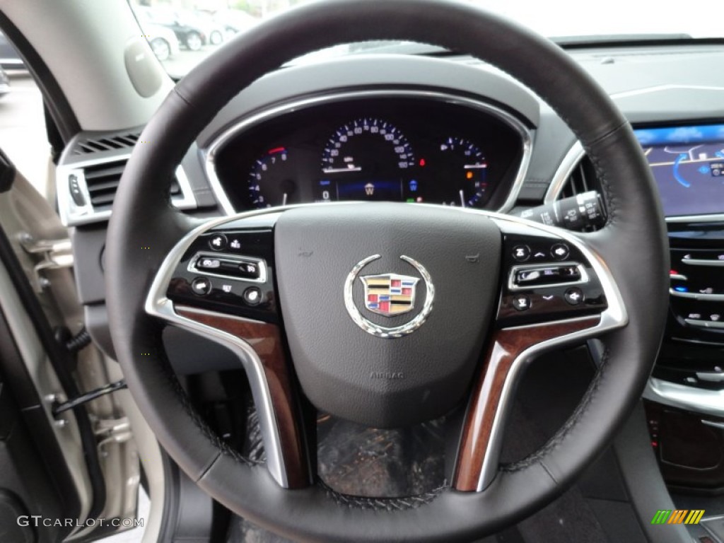 2013 Cadillac SRX Performance FWD Ebony/Ebony Steering Wheel Photo #80870755