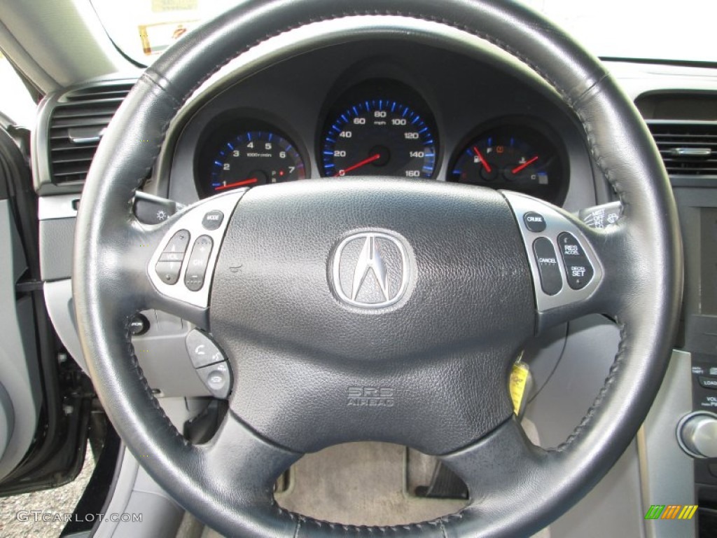 2006 Acura TL 3.2 Quartz Steering Wheel Photo #80870800