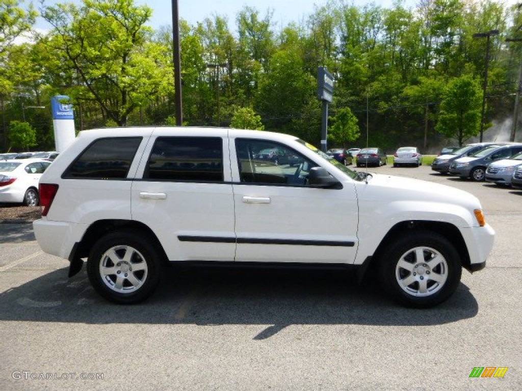 2008 Grand Cherokee Laredo 4x4 - Stone White / Dark Slate Gray photo #6