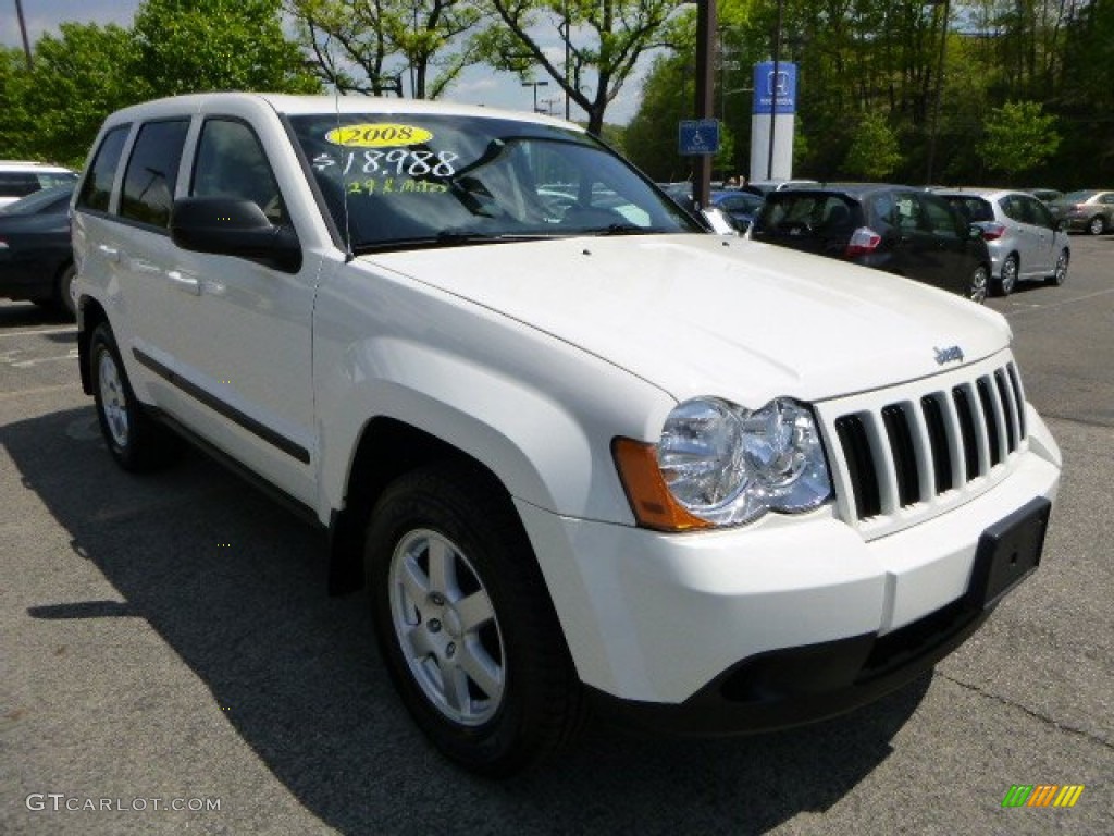 2008 Grand Cherokee Laredo 4x4 - Stone White / Dark Slate Gray photo #7