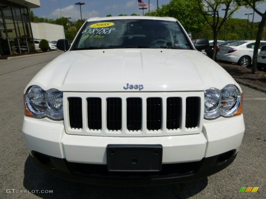 2008 Grand Cherokee Laredo 4x4 - Stone White / Dark Slate Gray photo #8