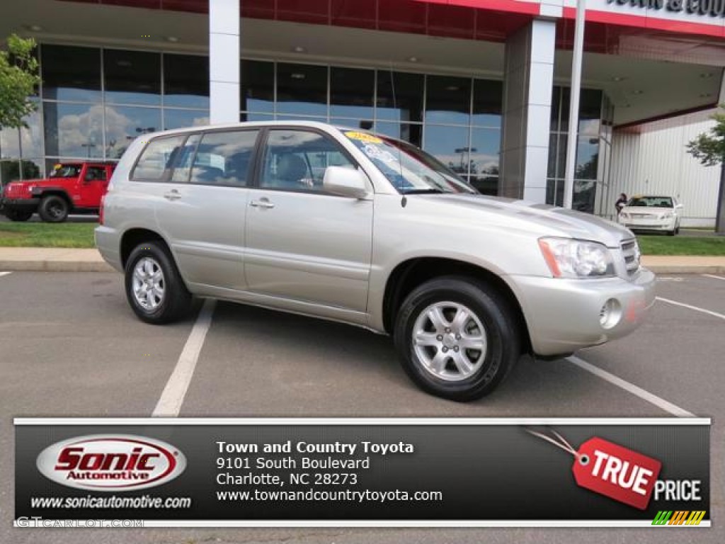 2002 Highlander V6 4WD - Millennium Silver Metallic / Gray photo #1