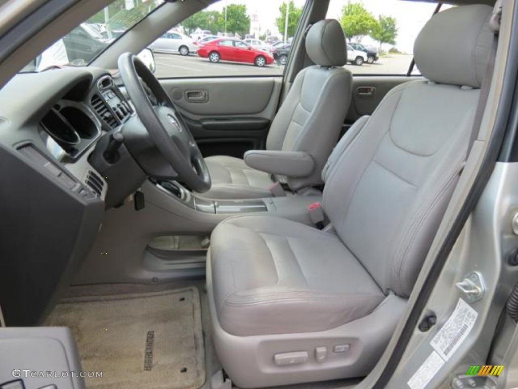 Gray Interior 2002 Toyota Highlander V6 4WD Photo #80872002