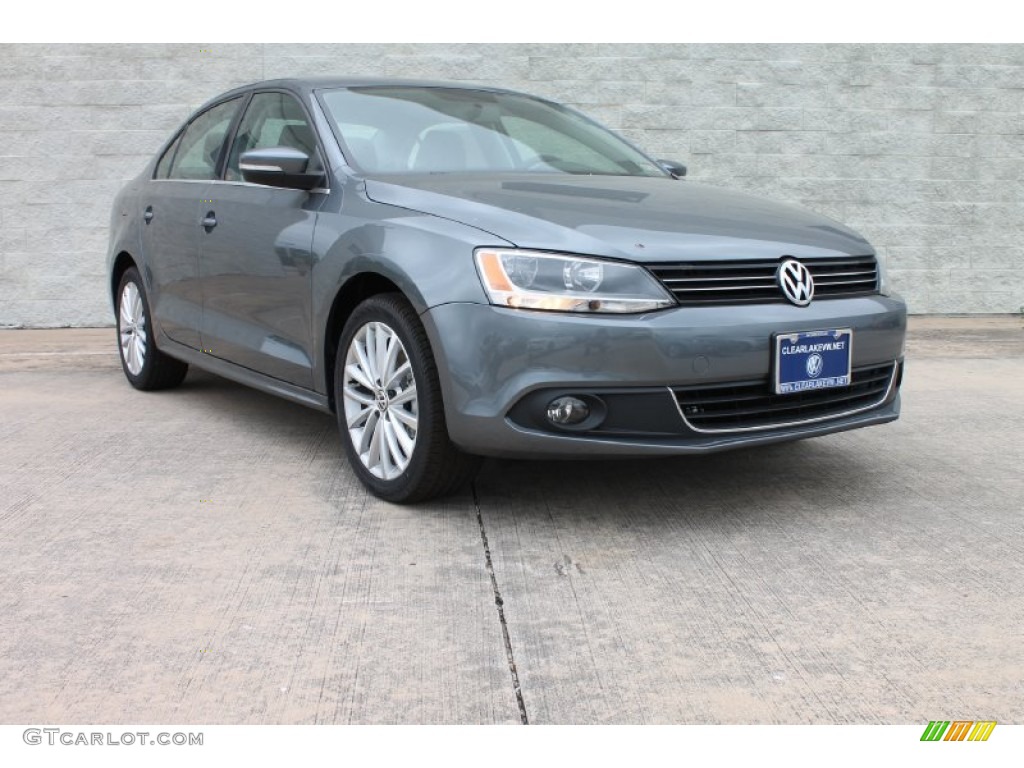 2013 Jetta SEL Sedan - Platinum Gray Metallic / Titan Black photo #1