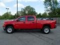 2011 Fire Red GMC Sierra 3500HD Work Truck Crew Cab 4x4  photo #1