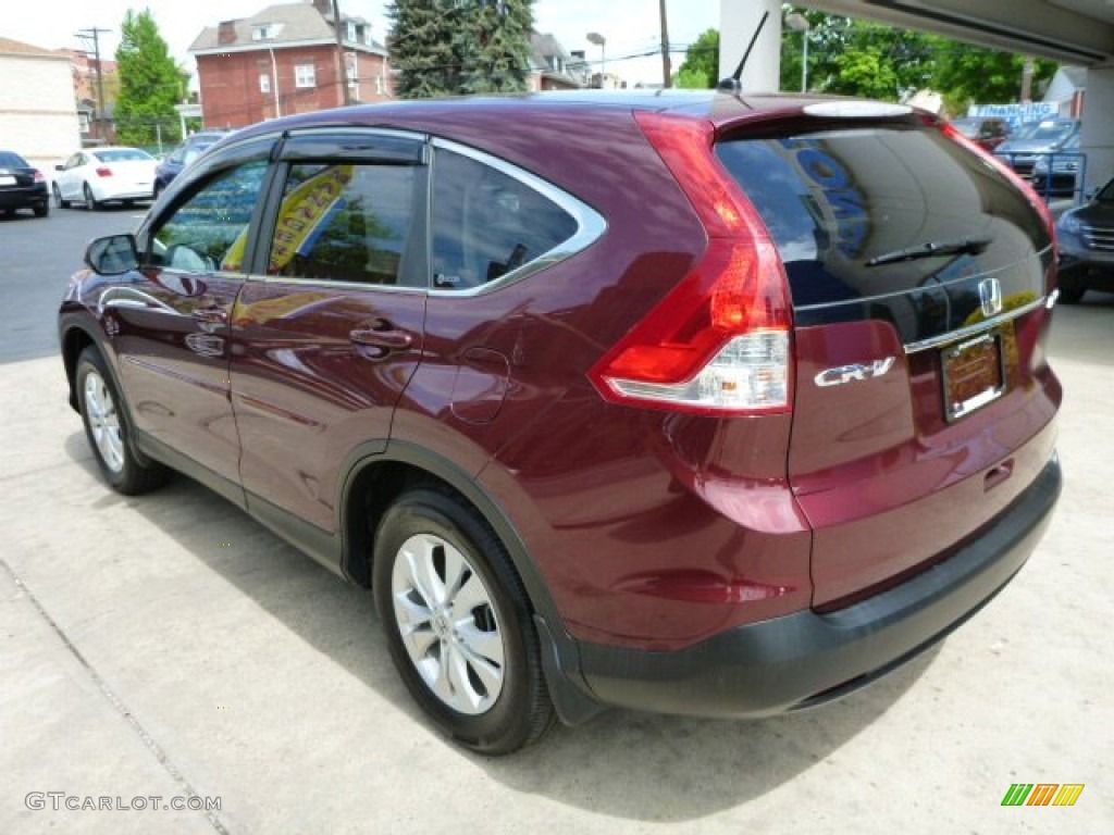 2012 CR-V EX 4WD - Basque Red Pearl II / Gray photo #12