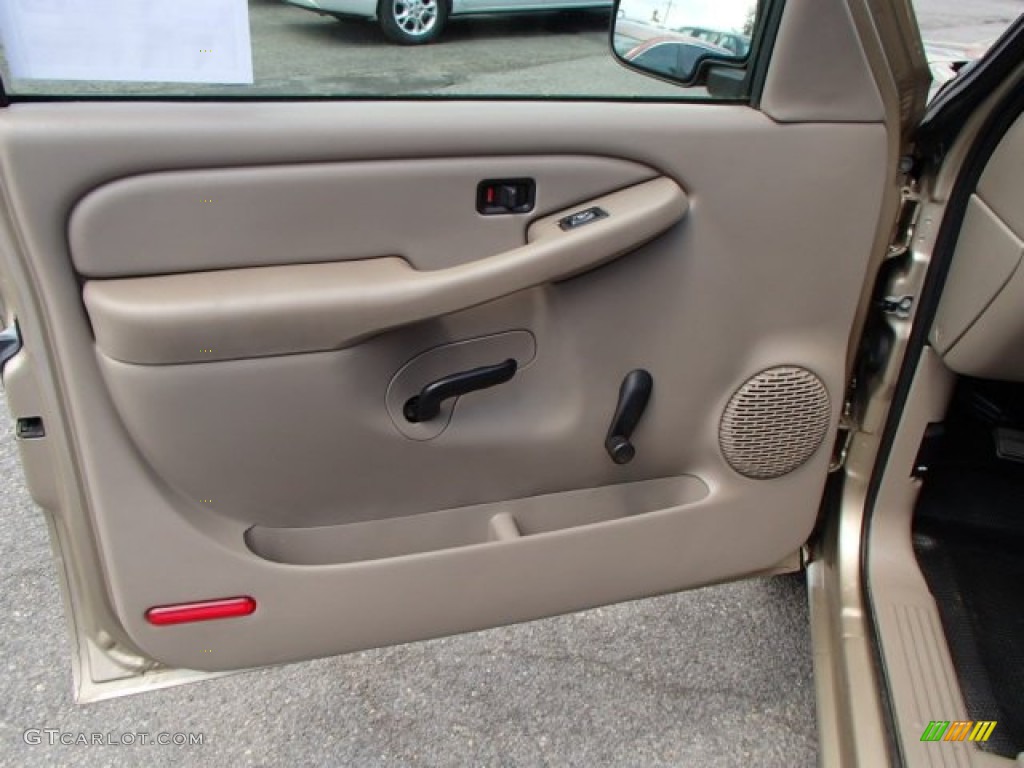 2004 Chevrolet Silverado 1500 LS Extended Cab Tan Door Panel Photo #80873705