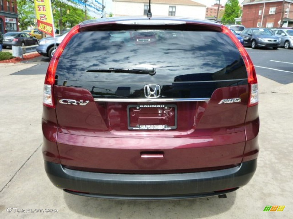 2012 CR-V EX 4WD - Basque Red Pearl II / Gray photo #16