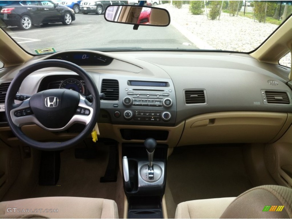 2006 Honda Civic EX Sedan Ivory Dashboard Photo #80875024