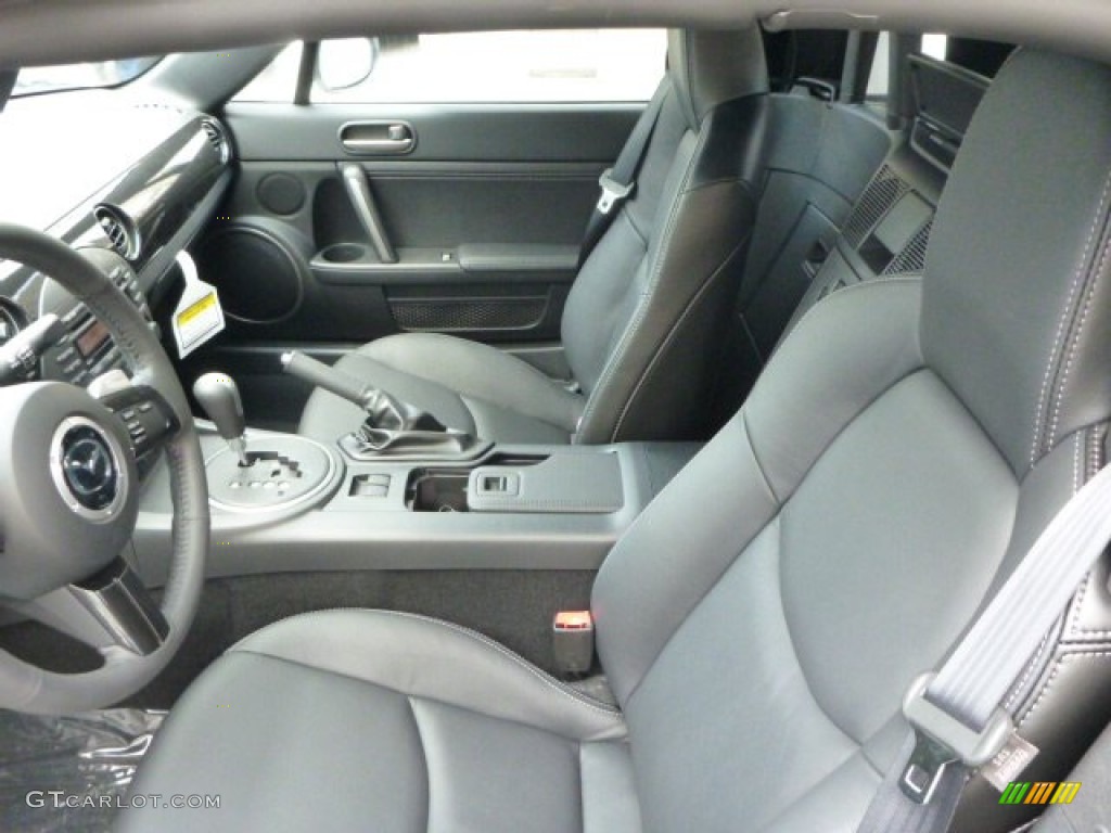 Black Interior 2013 Mazda MX-5 Miata Grand Touring Roadster Photo #80875965