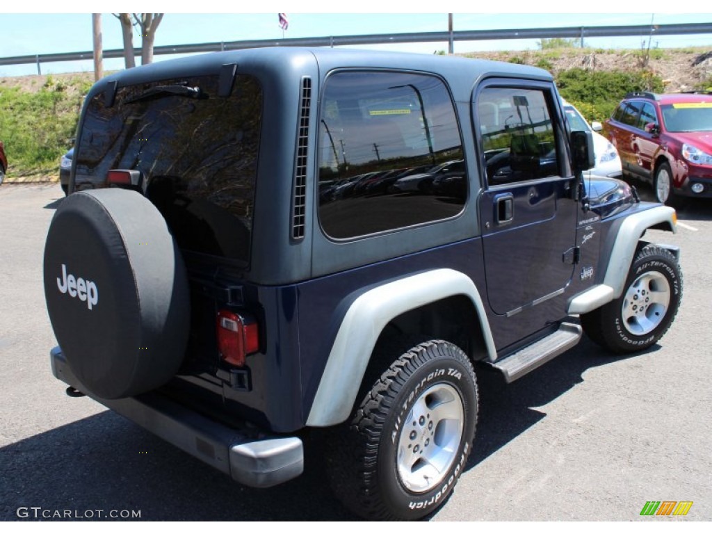 2000 Wrangler Sport 4x4 - Patriot Blue Pearl / Agate photo #6
