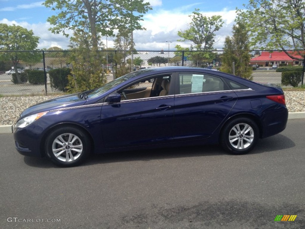 Indigo Blue Pearl 2011 Hyundai Sonata GLS Exterior Photo #80876593