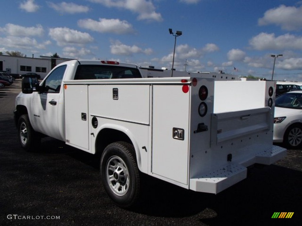 2013 Silverado 3500HD WT Regular Cab 4x4 Utility Truck - Summit White / Dark Titanium photo #8