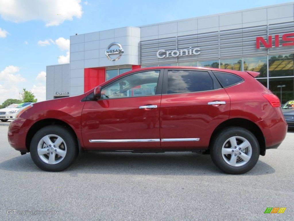 2013 Rogue S Special Edition - Cayenne Red / Gray photo #2