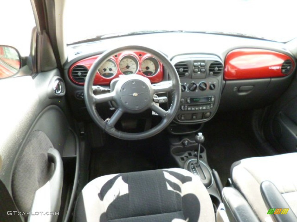 2005 Chrysler PT Cruiser Touring Black Dashboard Photo #80879114