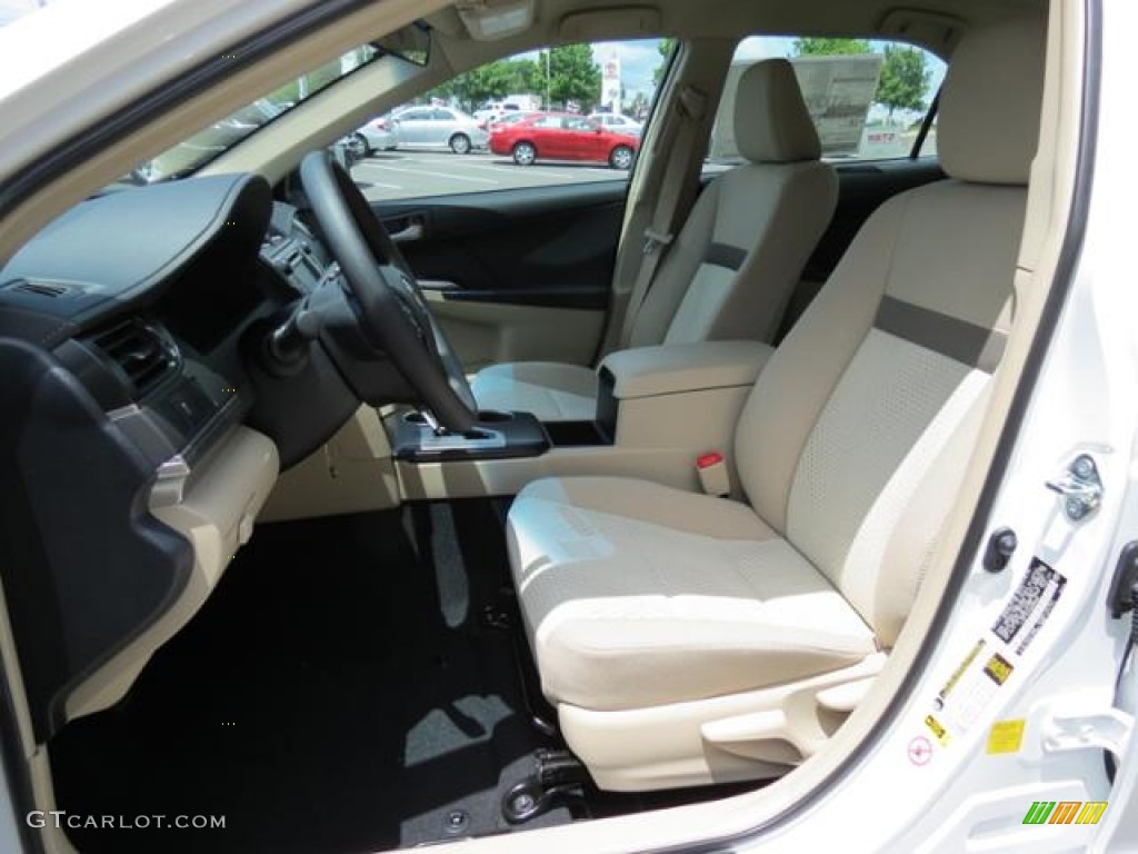 2013 Camry LE - Super White / Ivory photo #8