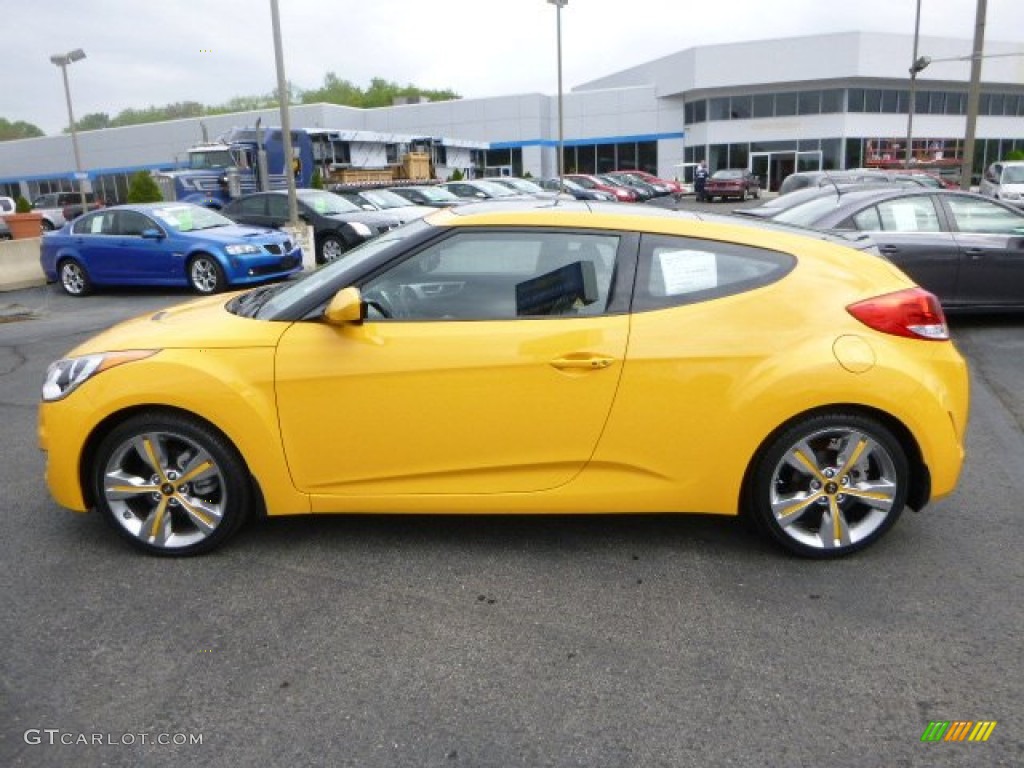 2012 Veloster  - 26.2 Yellow / Gray photo #6