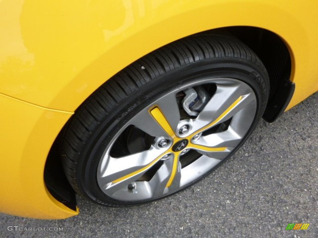 2012 Veloster  - 26.2 Yellow / Gray photo #9