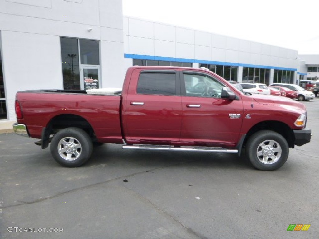 Deep Cherry Crystal Pearl 2011 Dodge Ram 2500 HD SLT Crew Cab 4x4 Exterior Photo #80880721