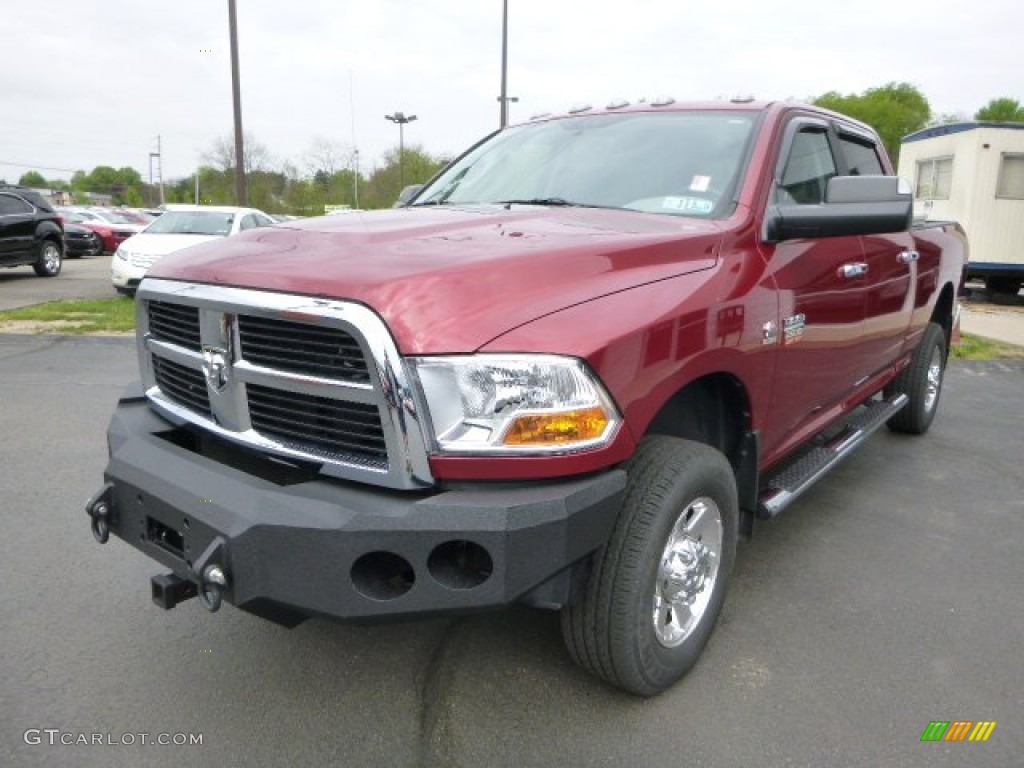Deep Cherry Crystal Pearl 2011 Dodge Ram 2500 HD SLT Crew Cab 4x4 Exterior Photo #80880824