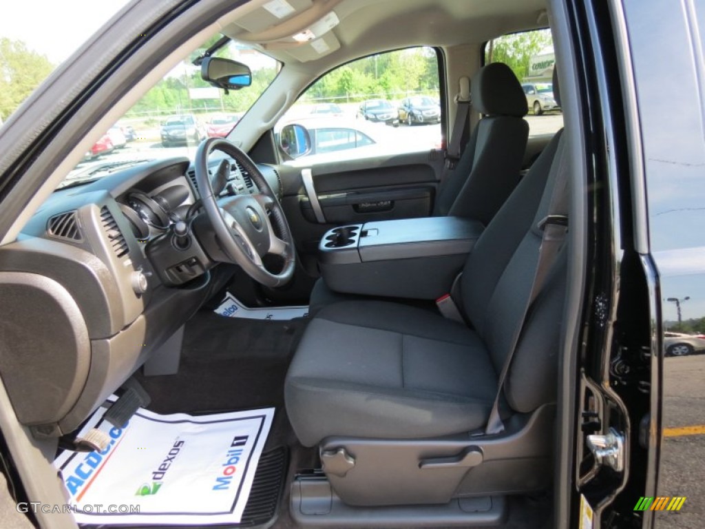 Ebony Interior 2013 Chevrolet Silverado 1500 LT Crew Cab 4x4 Photo #80881180