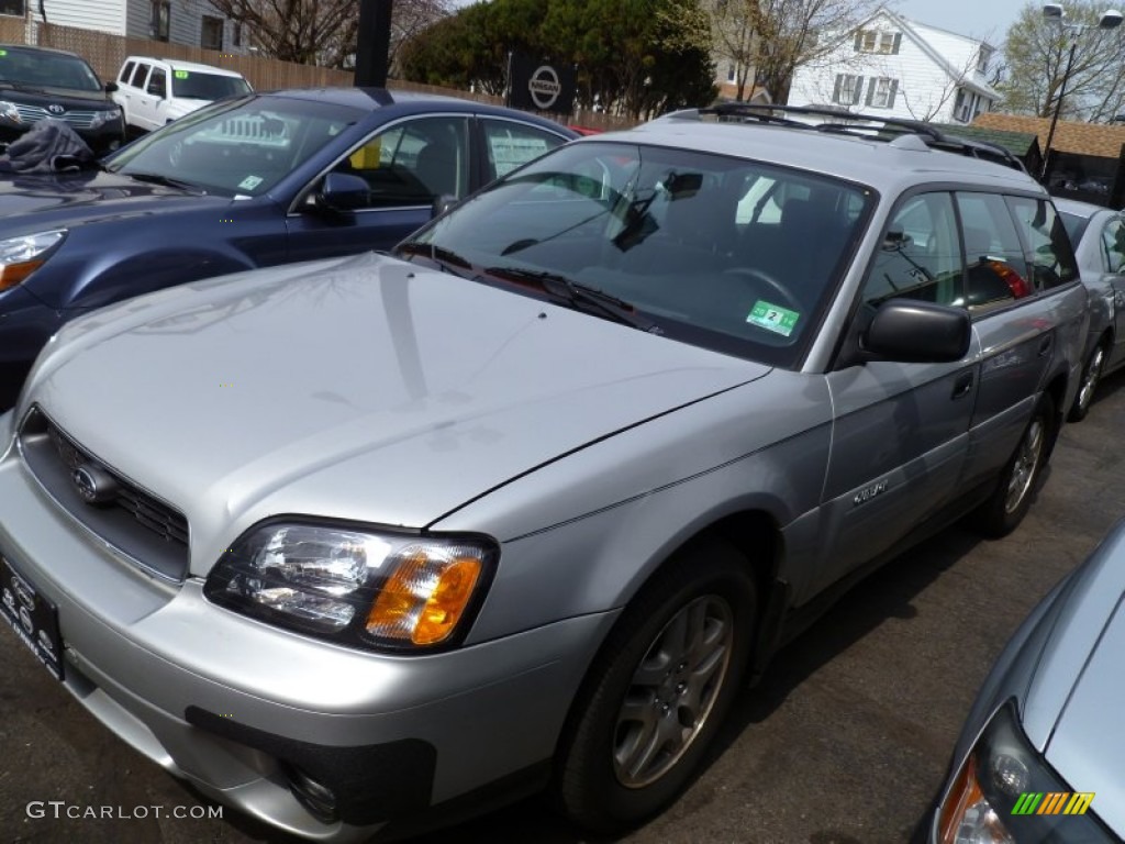 2004 Outback Wagon - Silver Stone Metallic / Gray photo #3