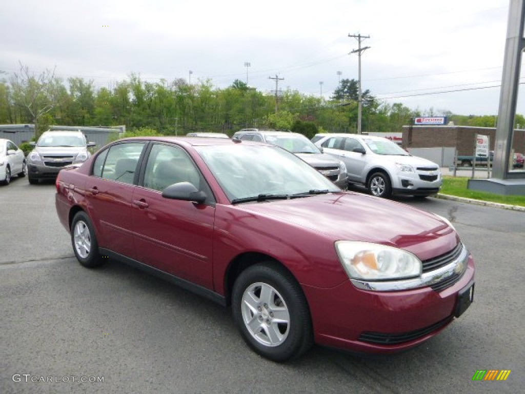 2004 Malibu LS V6 Sedan - Sport Red Metallic / Neutral photo #1