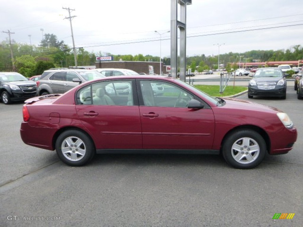 2004 Malibu LS V6 Sedan - Sport Red Metallic / Neutral photo #2