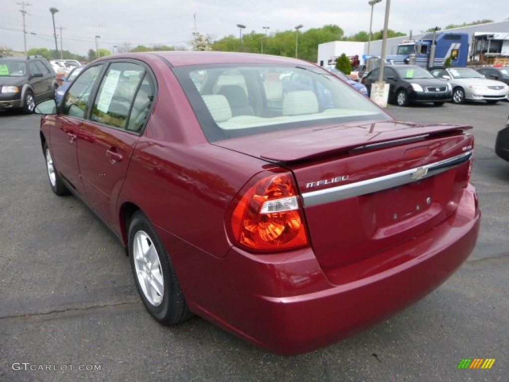 2004 Malibu LS V6 Sedan - Sport Red Metallic / Neutral photo #5