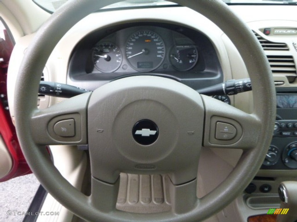2004 Malibu LS V6 Sedan - Sport Red Metallic / Neutral photo #17
