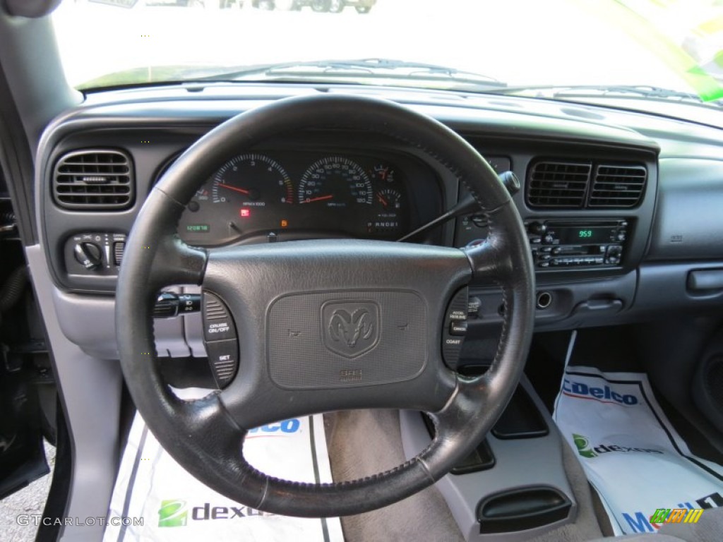 2000 Dodge Dakota R/T Sport Extended Cab Agate Dashboard Photo #80882296