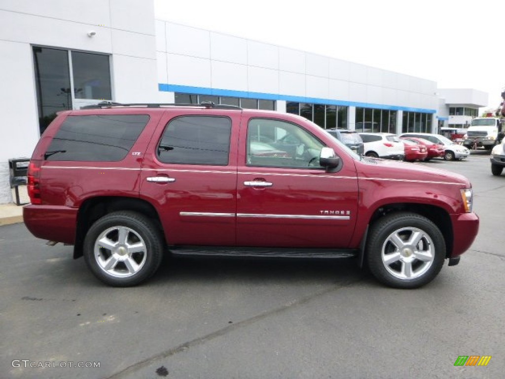 2009 Tahoe LTZ 4x4 - Red Jewel / Light Cashmere photo #2