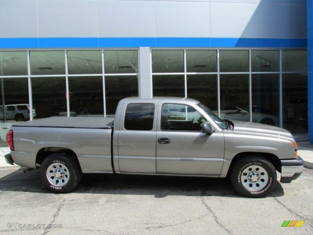 2007 Silverado 1500 Classic LT Extended Cab - Graystone Metallic / Dark Charcoal photo #2