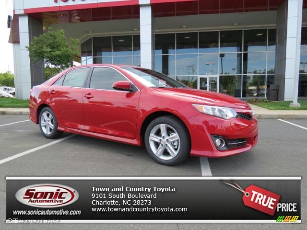 2013 Camry SE - Barcelona Red Metallic / Black/Ash photo #1