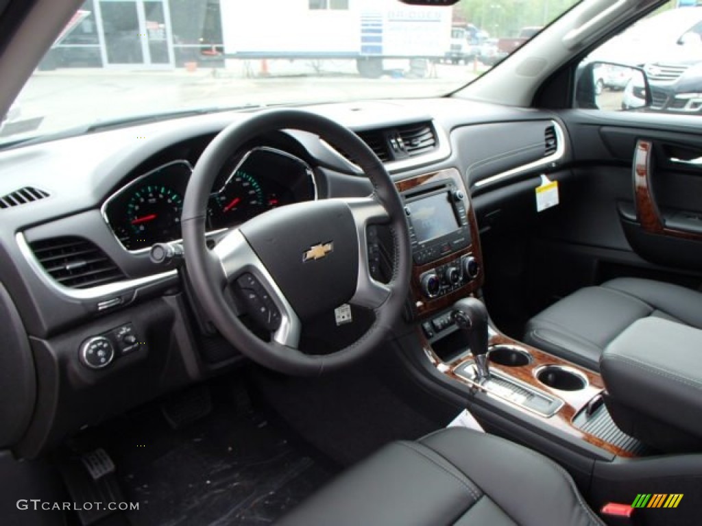 2013 Traverse LTZ AWD - Black Granite Metallic / Ebony photo #10