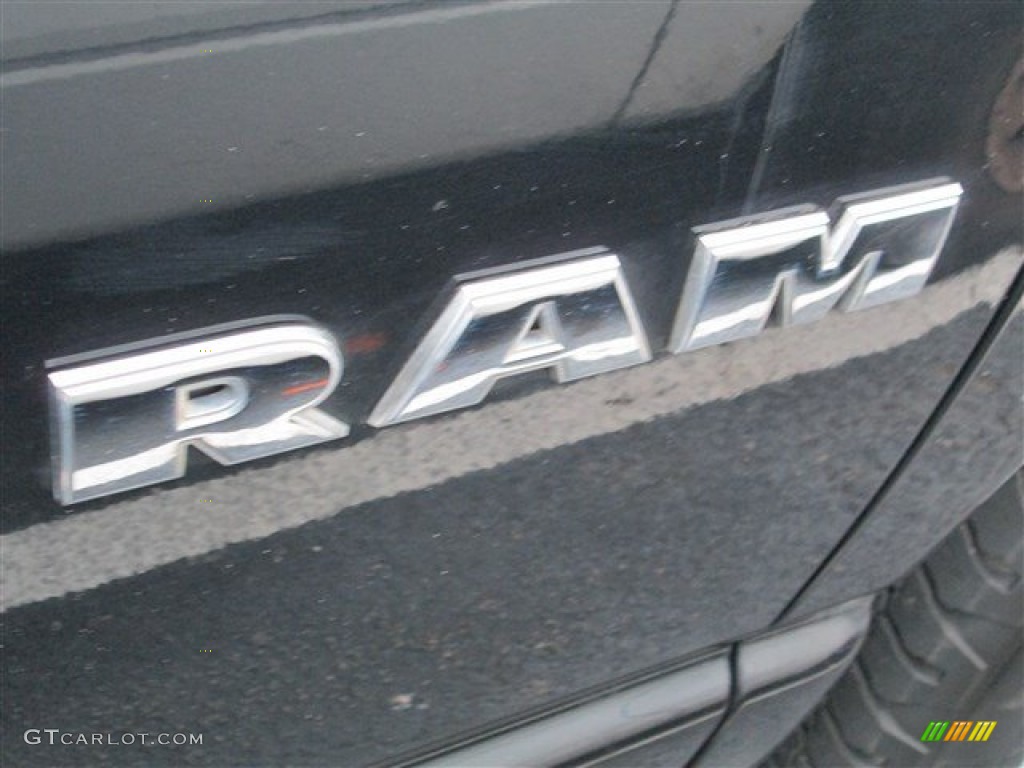 2008 Ram 1500 SXT Regular Cab - Brilliant Black Crystal Pearl / Medium Slate Gray photo #2