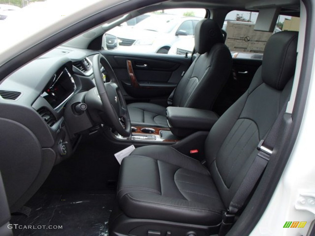 Ebony Interior 2013 Chevrolet Traverse LTZ AWD Photo #80886928