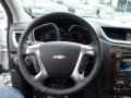 Ebony 2013 Chevrolet Traverse LTZ AWD Steering Wheel