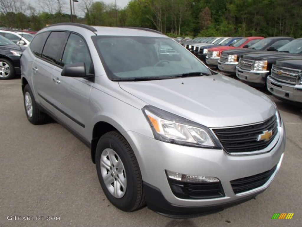 Silver Ice Metallic 2013 Chevrolet Traverse LS AWD Exterior Photo #80887111
