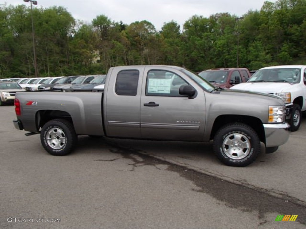 Graystone Metallic 2013 Chevrolet Silverado 1500 LT Extended Cab 4x4 Exterior Photo #80887738