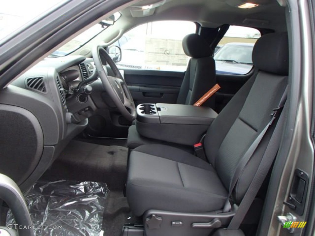 Ebony Interior 2013 Chevrolet Silverado 1500 LT Extended Cab 4x4 Photo #80887900