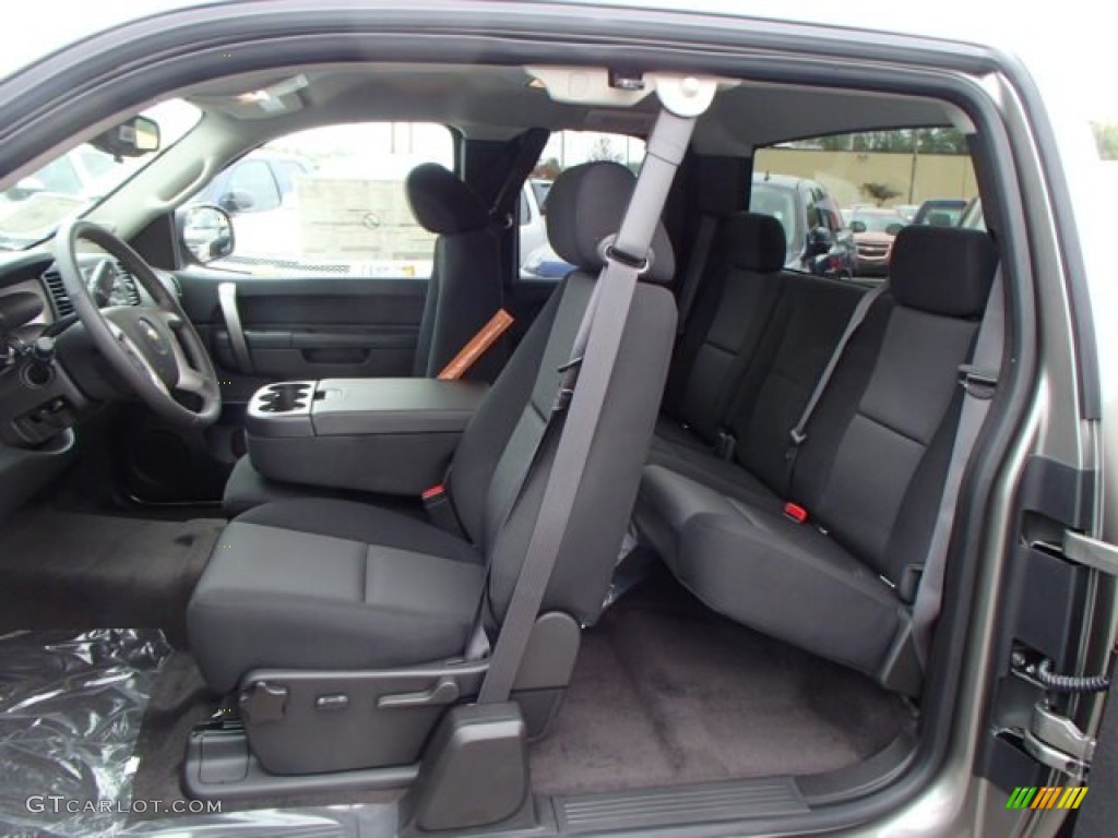 Ebony Interior 2013 Chevrolet Silverado 1500 LT Extended Cab 4x4 Photo #80887947
