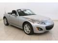 2010 Liquid Silver Metallic Mazda MX-5 Miata Sport Roadster  photo #1