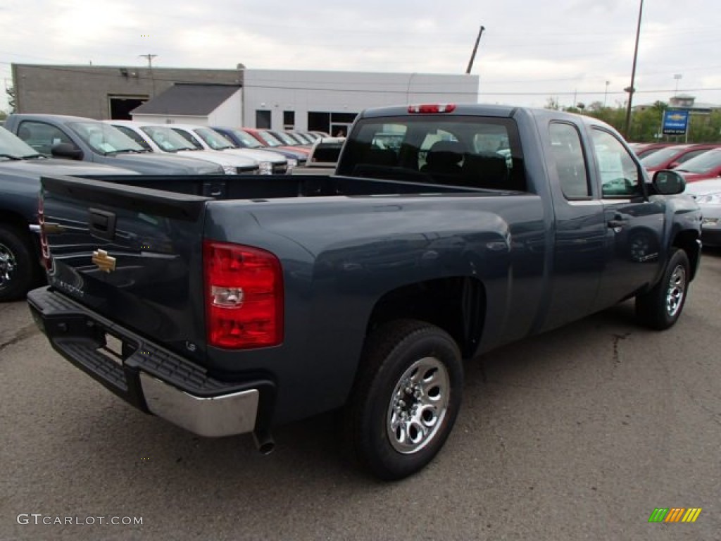 2013 Silverado 1500 Work Truck Extended Cab - Blue Granite Metallic / Dark Titanium photo #8