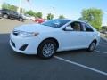 2013 Super White Toyota Camry LE  photo #3