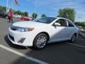 2013 Super White Toyota Camry XLE V6  photo #3