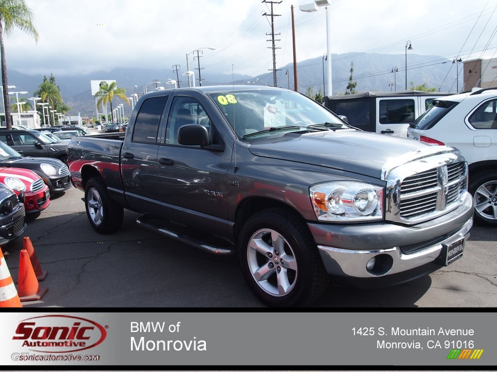 2008 Ram 1500 Big Horn Edition Quad Cab - Mineral Gray Metallic / Medium Slate Gray photo #1