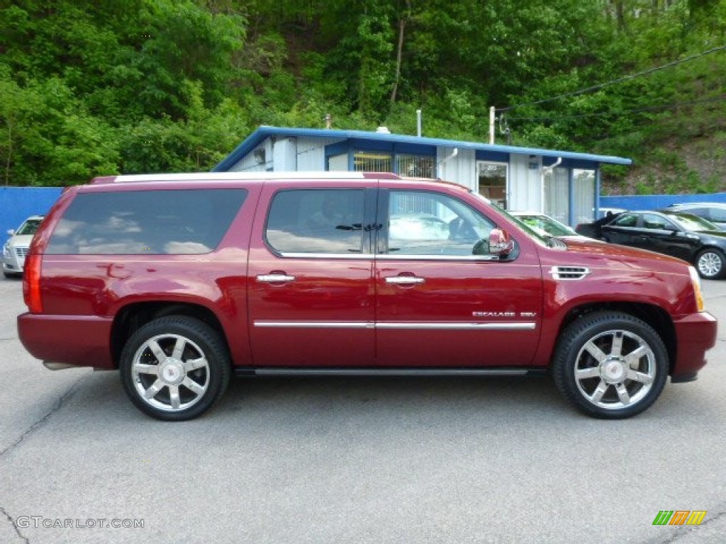 2011 Escalade ESV Premium AWD - Infrared Tincoat / Ebony/Ebony photo #13