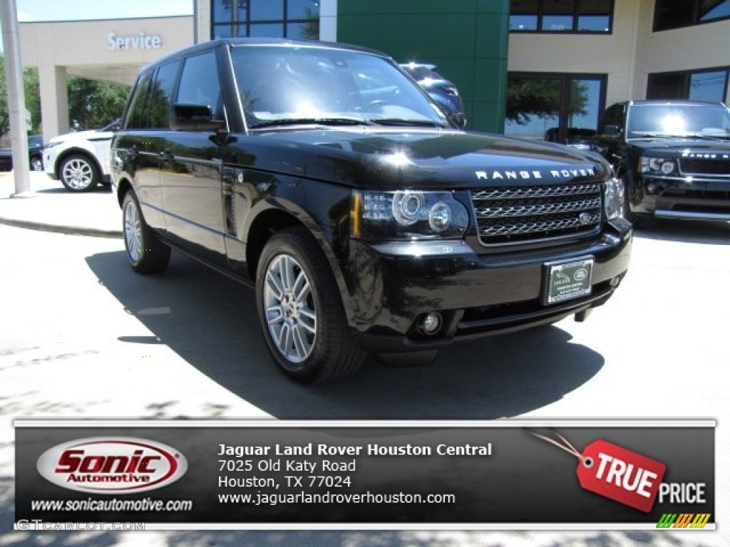 2012 Range Rover HSE - Santorini Black Metallic / Jet photo #1