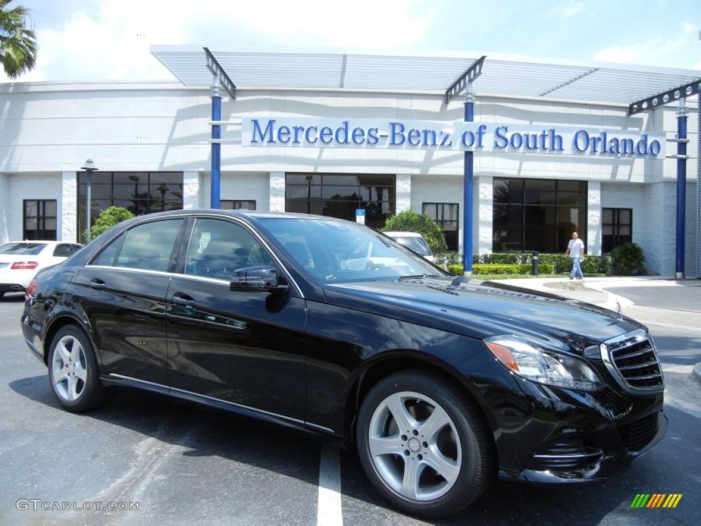 2014 E 350 Sedan - Black / Black photo #1